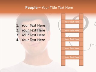 Handsome Shirt Holding PowerPoint Template