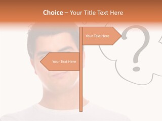 Handsome Shirt Holding PowerPoint Template