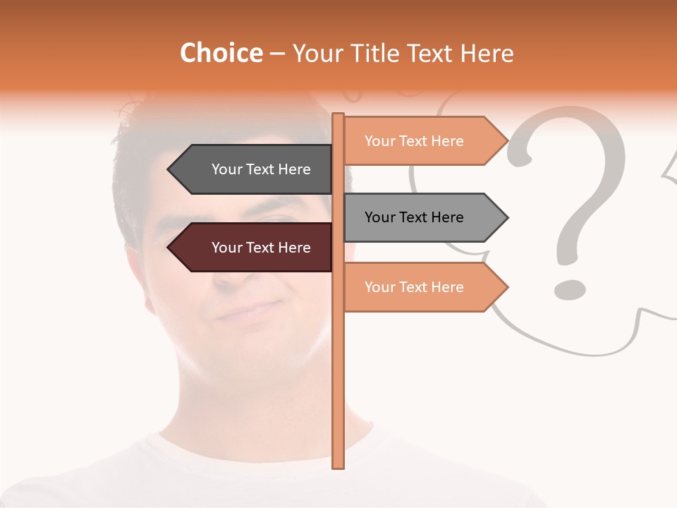 Handsome Shirt Holding PowerPoint Template