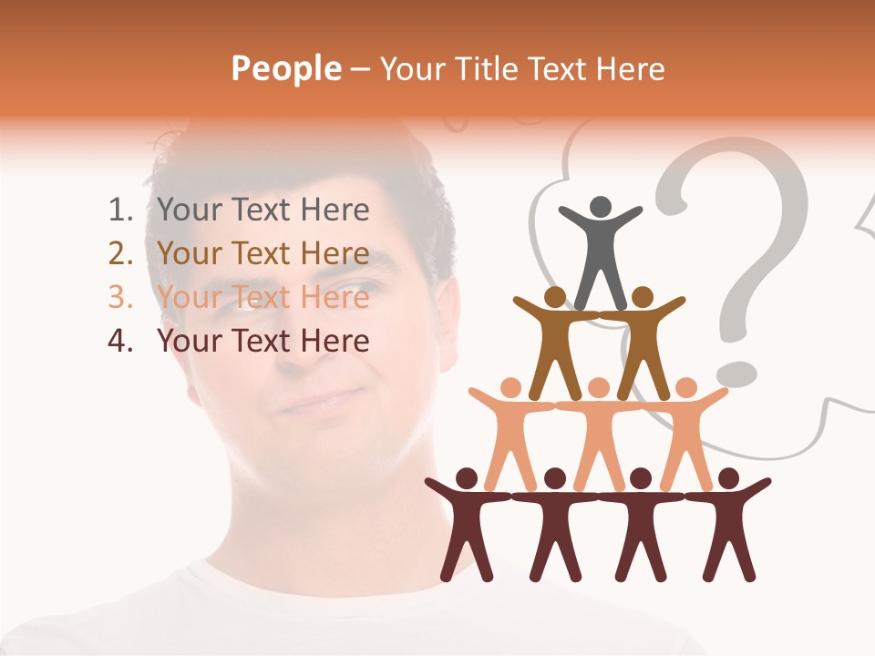 Handsome Shirt Holding PowerPoint Template