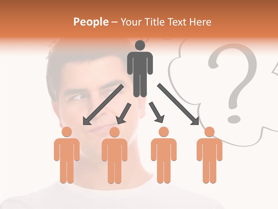 Handsome Shirt Holding PowerPoint Template