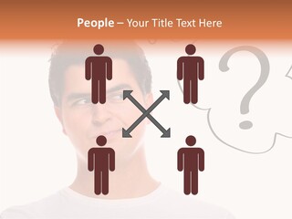 Handsome Shirt Holding PowerPoint Template