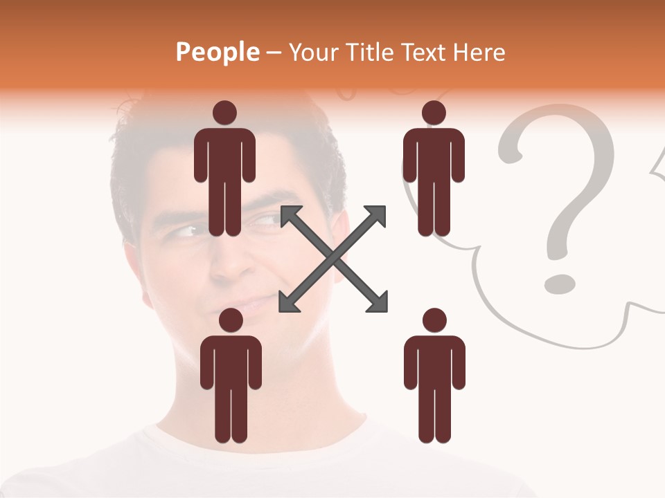 Handsome Shirt Holding PowerPoint Template