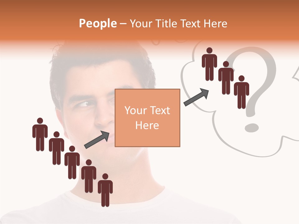 Handsome Shirt Holding PowerPoint Template