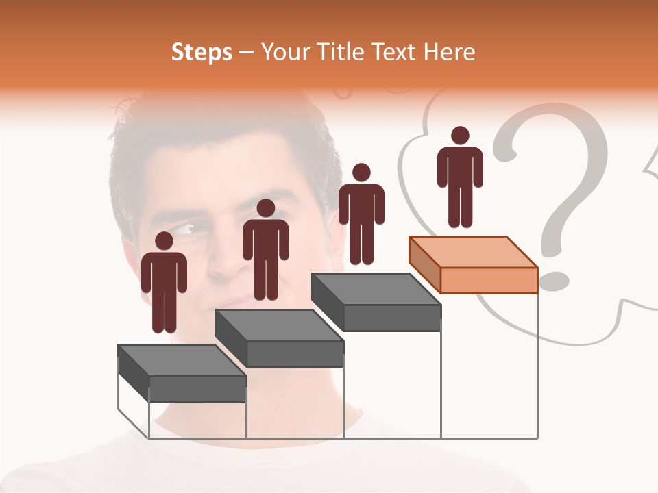 Handsome Shirt Holding PowerPoint Template