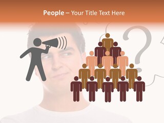 Handsome Shirt Holding PowerPoint Template