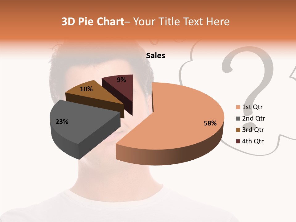 Handsome Shirt Holding PowerPoint Template
