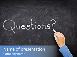 Learning Message Mark PowerPoint Template