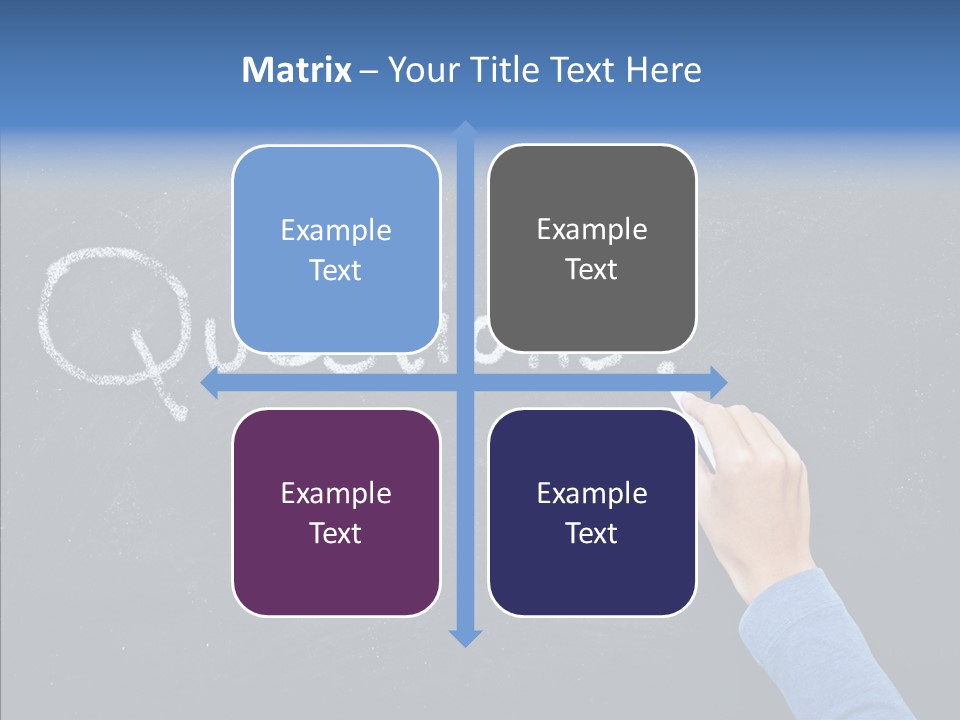 Learning Message Mark PowerPoint Template