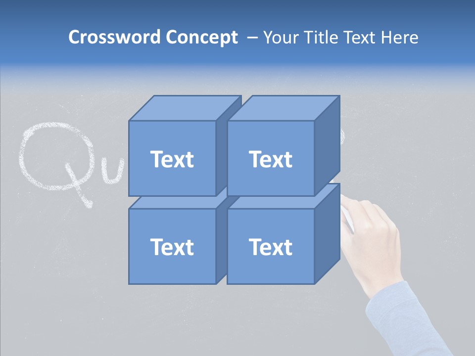 Learning Message Mark PowerPoint Template