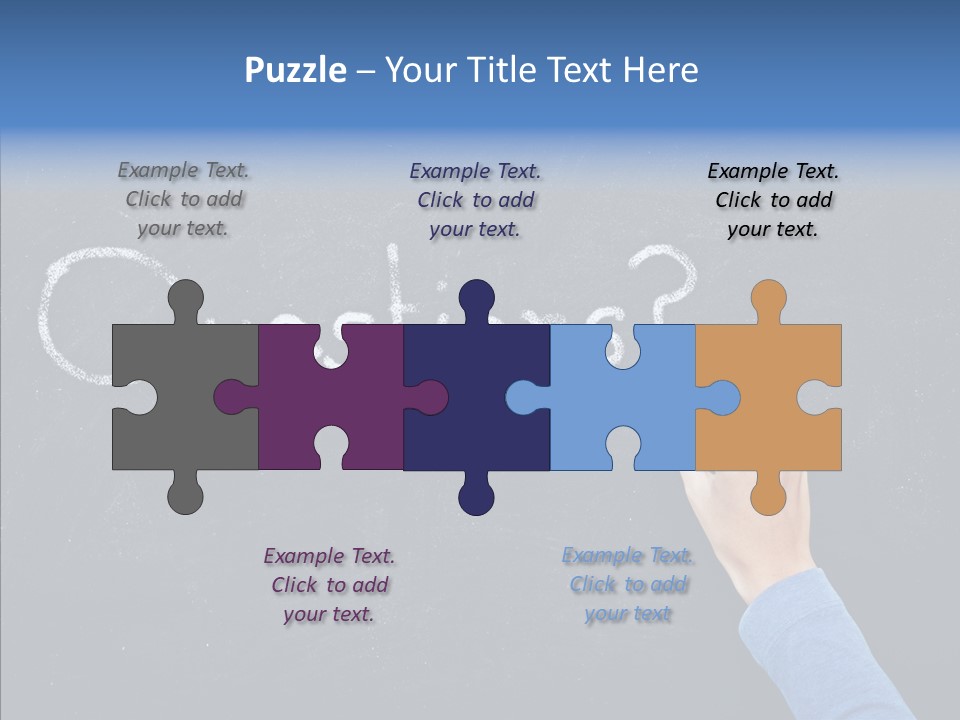 Learning Message Mark PowerPoint Template