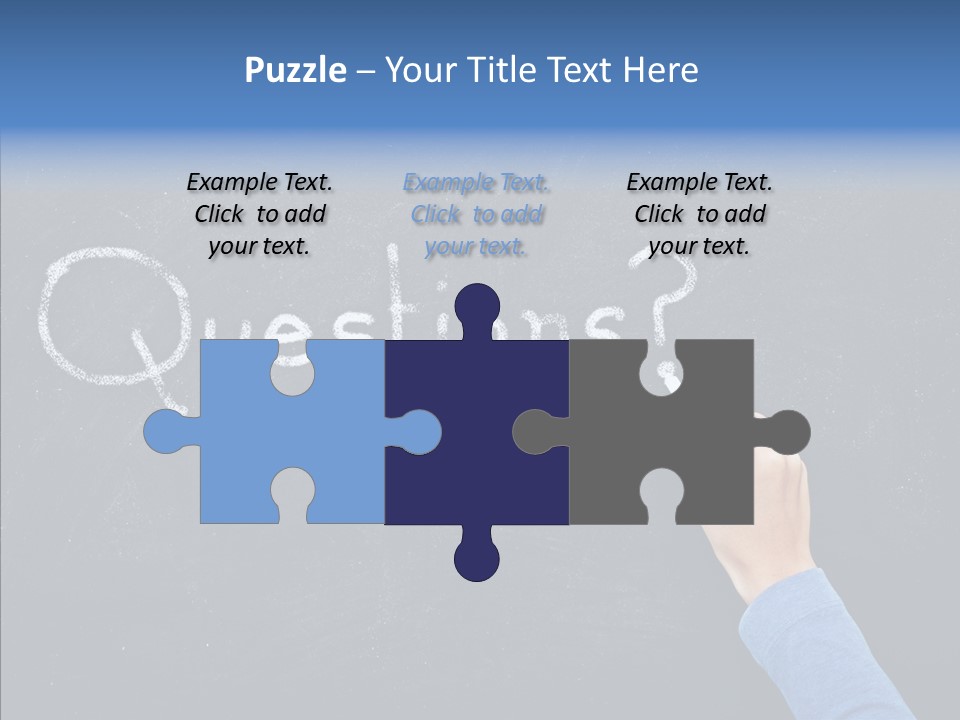 Learning Message Mark PowerPoint Template