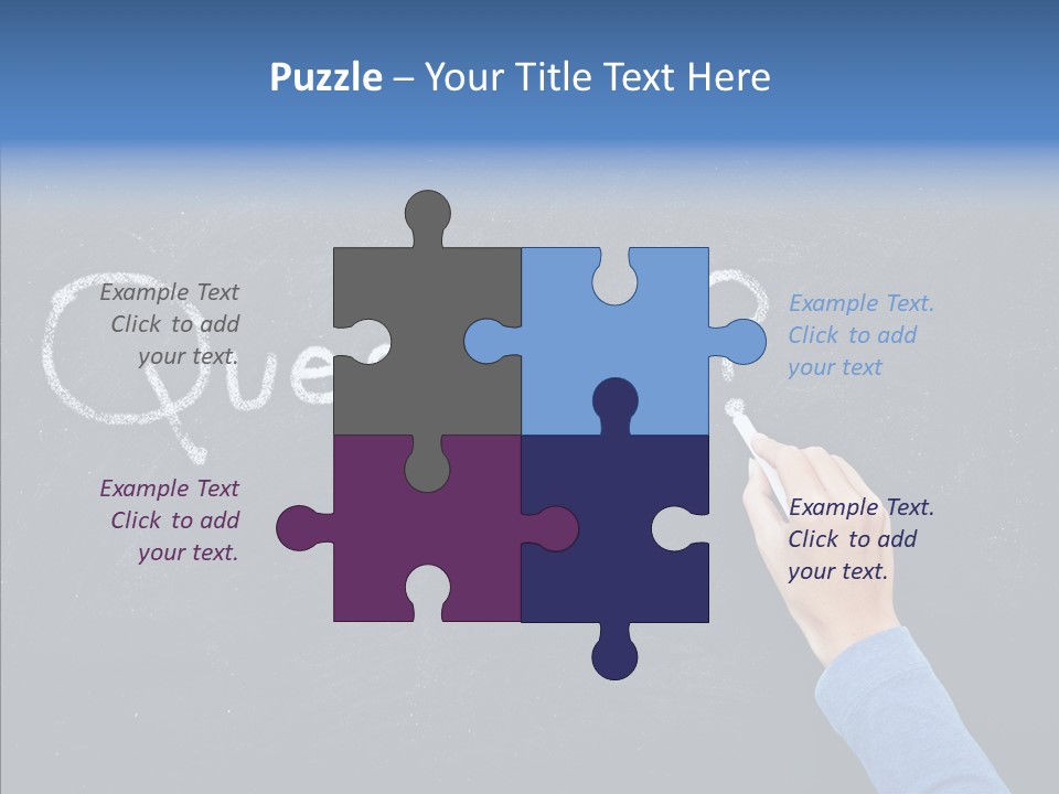 Learning Message Mark PowerPoint Template