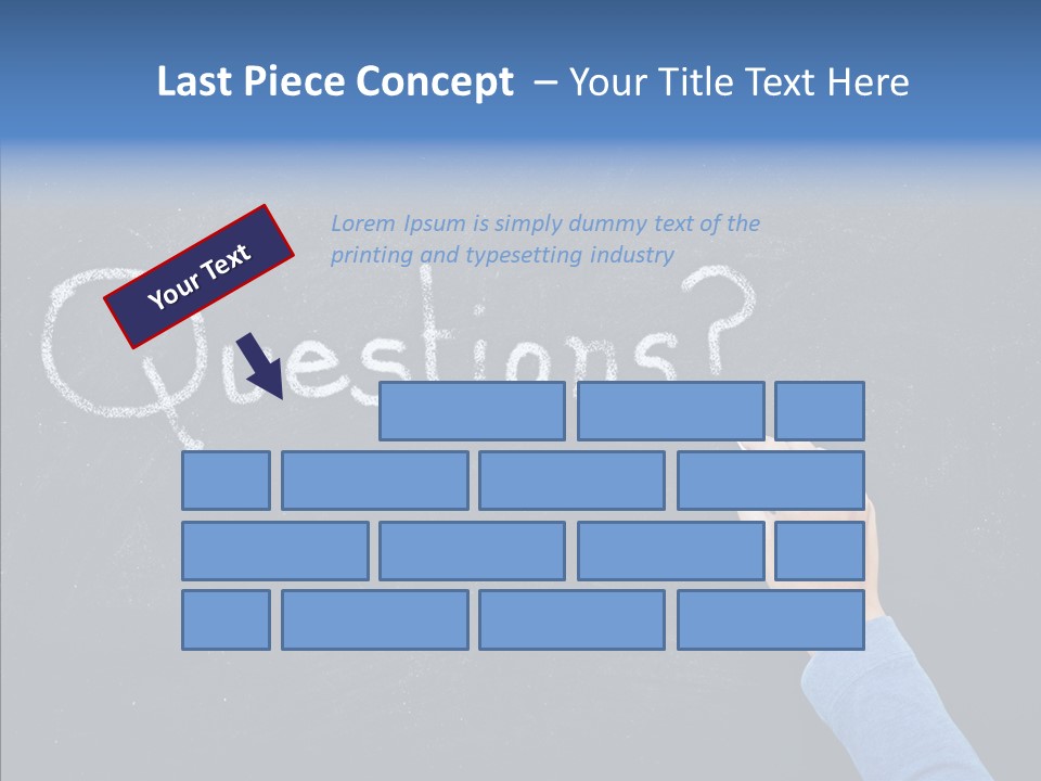 Learning Message Mark PowerPoint Template