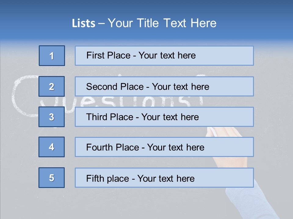 Learning Message Mark PowerPoint Template