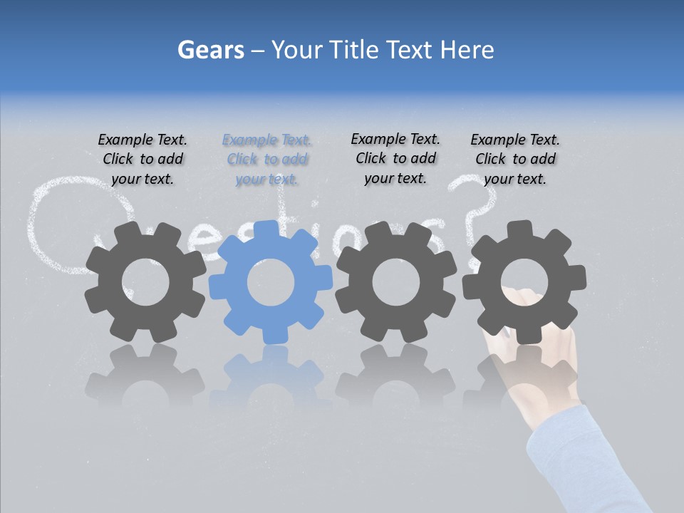Learning Message Mark PowerPoint Template