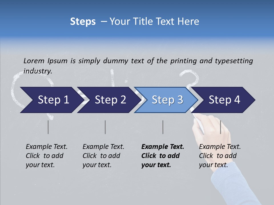 Learning Message Mark PowerPoint Template