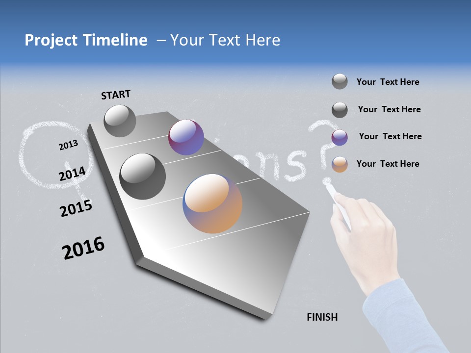 Learning Message Mark PowerPoint Template