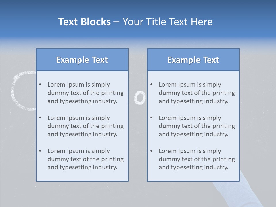 Learning Message Mark PowerPoint Template