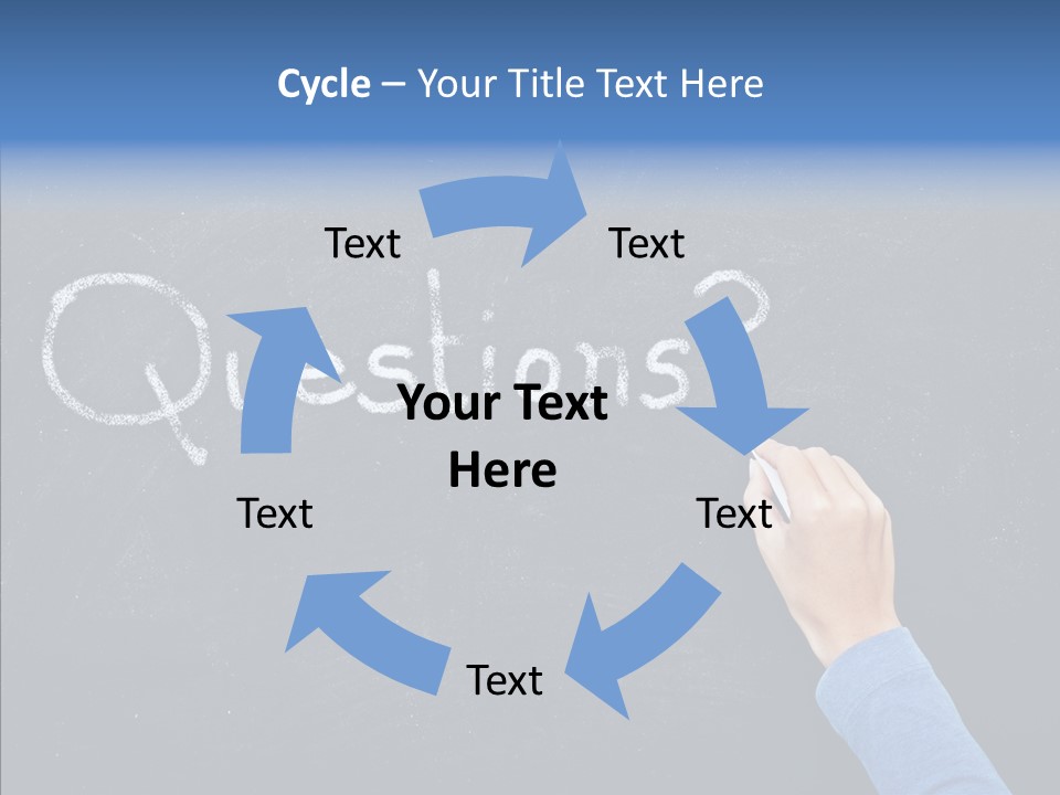 Learning Message Mark PowerPoint Template
