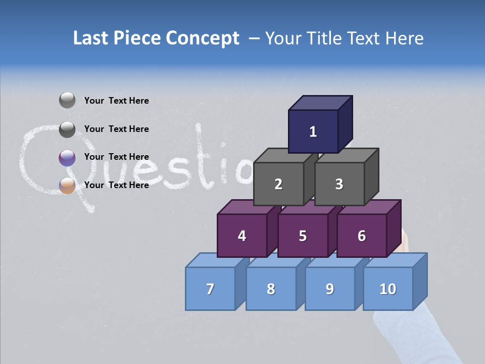 Learning Message Mark PowerPoint Template
