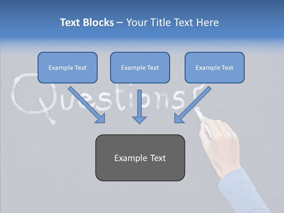 Learning Message Mark PowerPoint Template