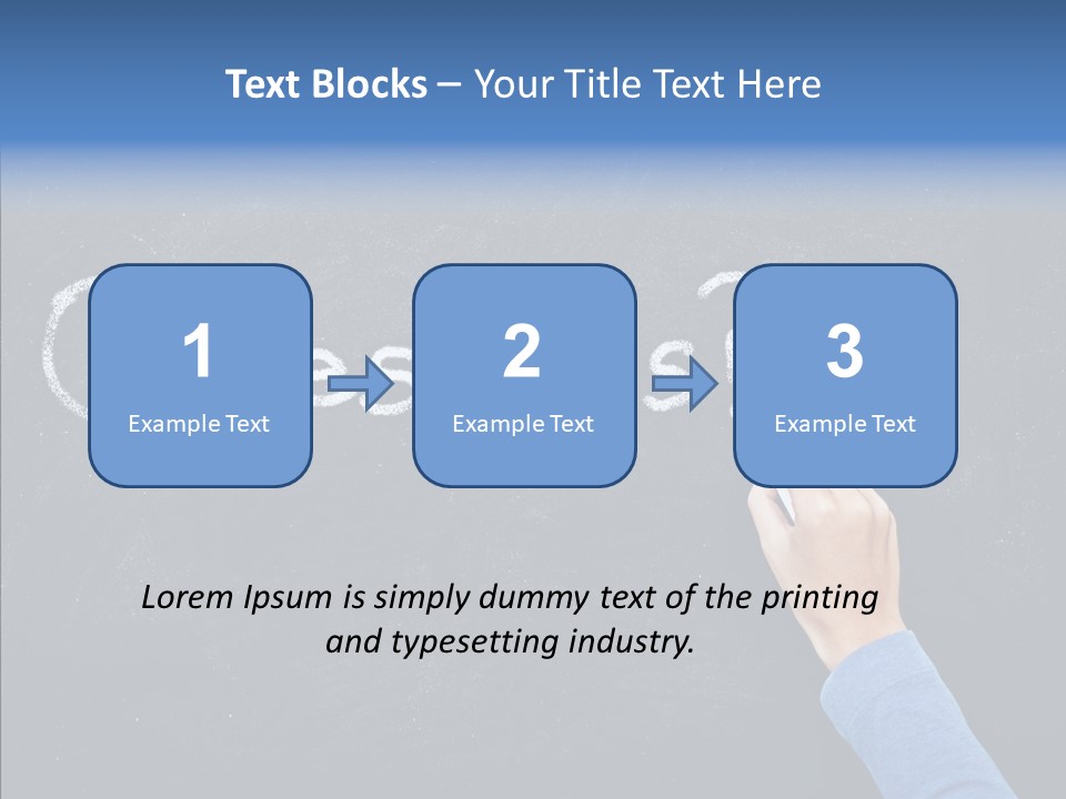 Learning Message Mark PowerPoint Template