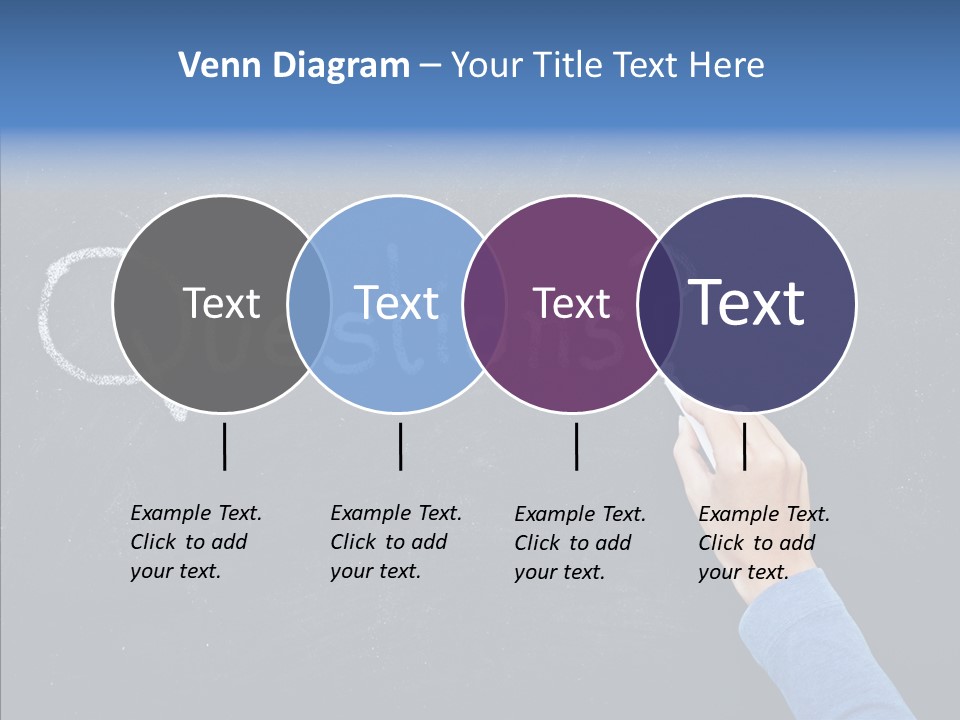 Learning Message Mark PowerPoint Template