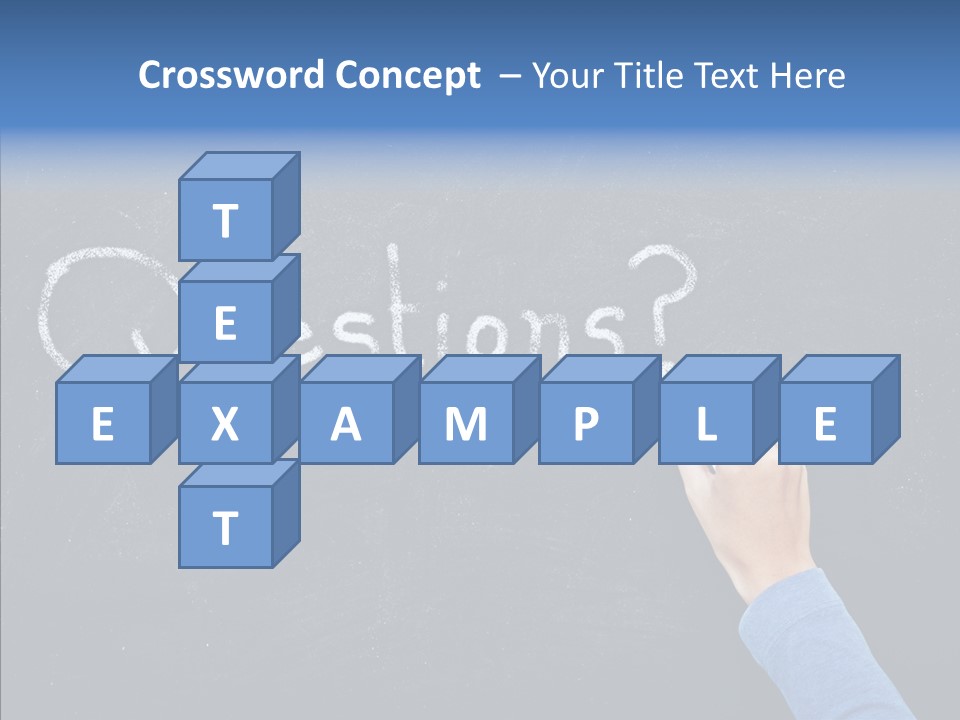 Learning Message Mark PowerPoint Template