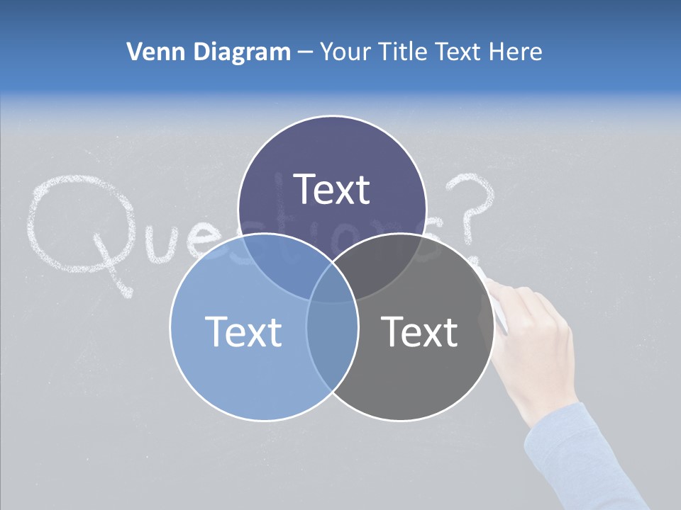 Learning Message Mark PowerPoint Template