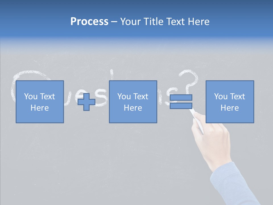Learning Message Mark PowerPoint Template