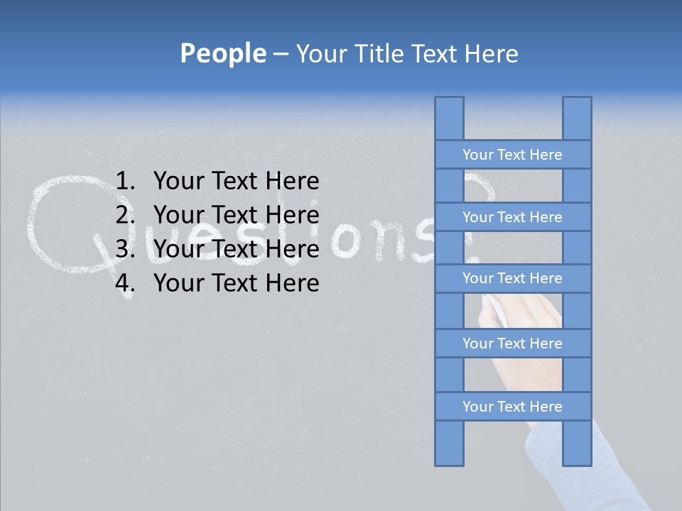 Learning Message Mark PowerPoint Template