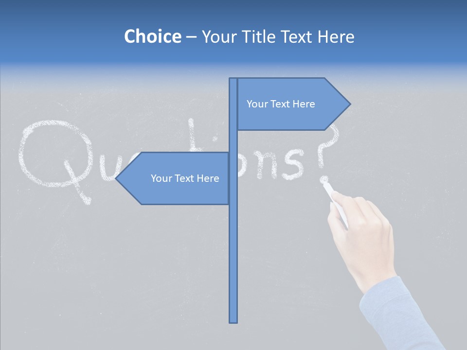 Learning Message Mark PowerPoint Template