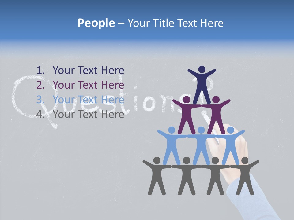 Learning Message Mark PowerPoint Template