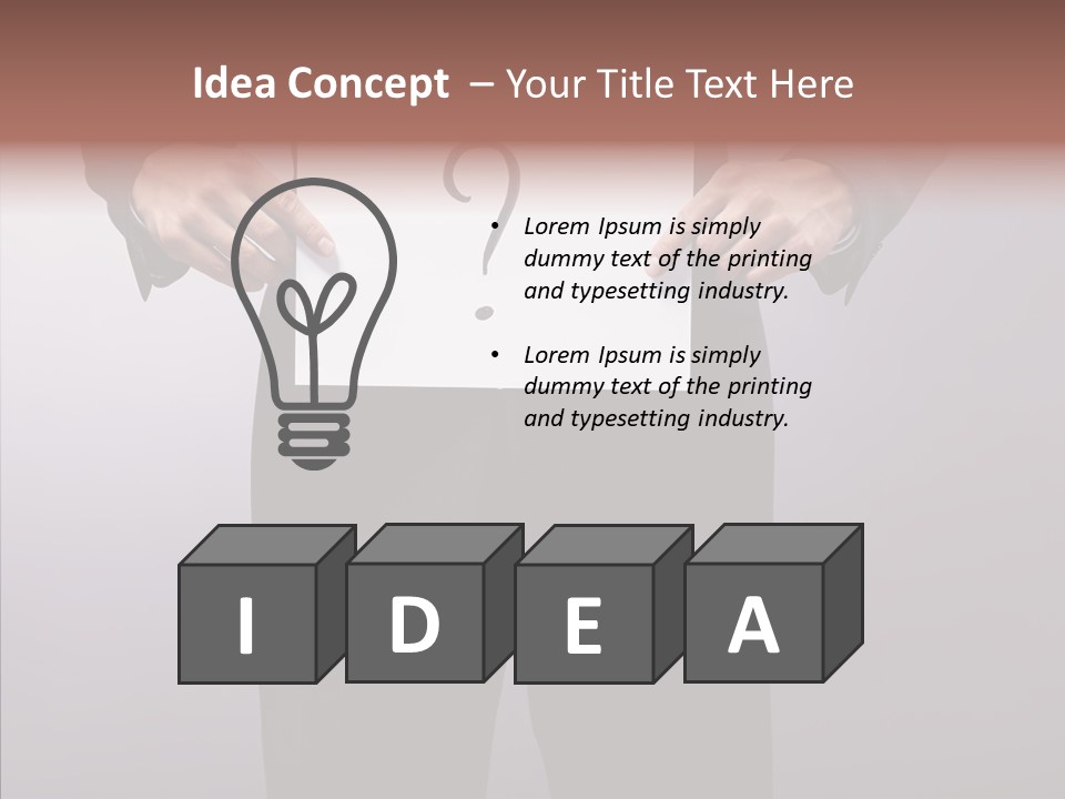 Thinking Business Professional PowerPoint Template