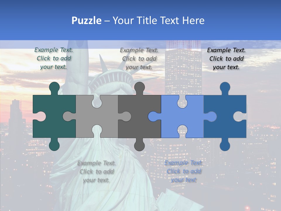 Immigration Skyscraper Empire PowerPoint Template