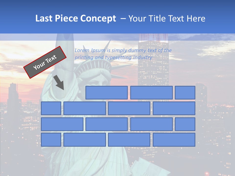 Immigration Skyscraper Empire PowerPoint Template