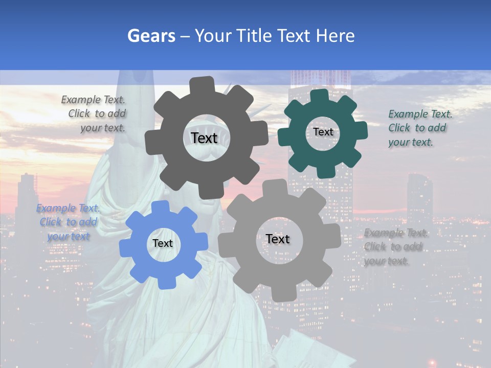 Immigration Skyscraper Empire PowerPoint Template