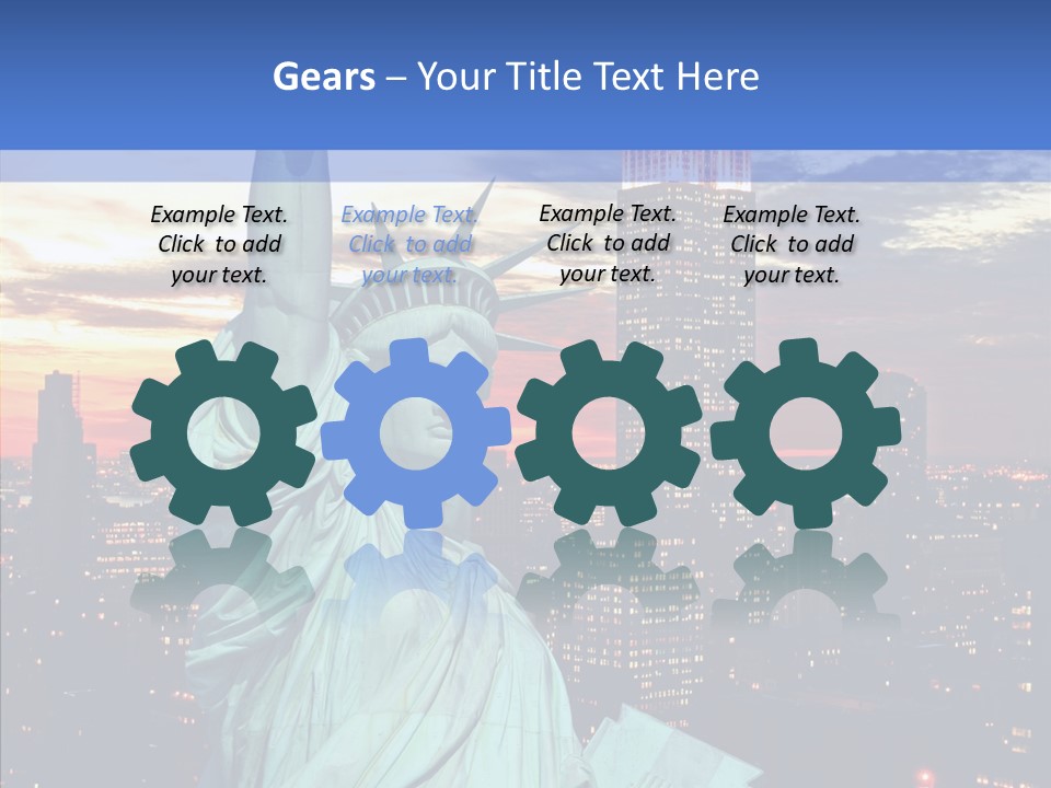 Immigration Skyscraper Empire PowerPoint Template