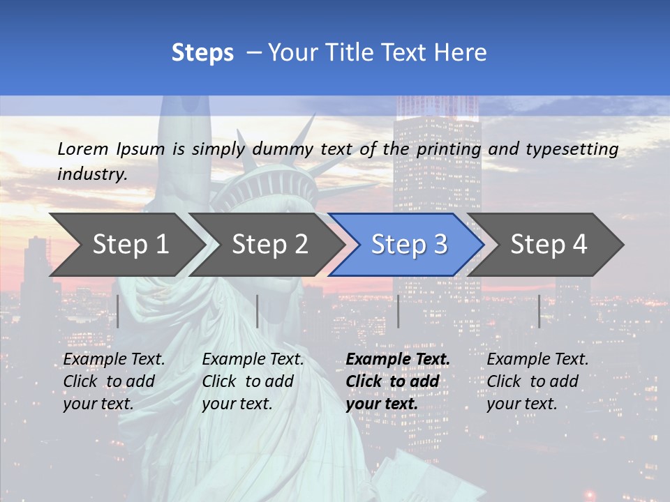 Immigration Skyscraper Empire PowerPoint Template