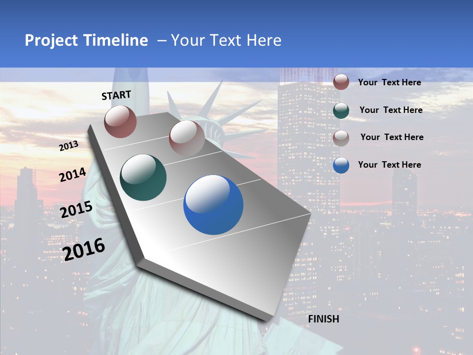 Immigration Skyscraper Empire PowerPoint Template