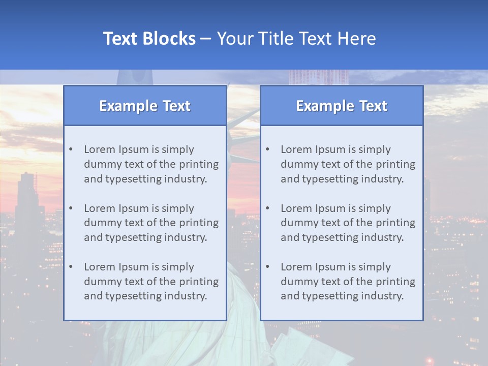 Immigration Skyscraper Empire PowerPoint Template