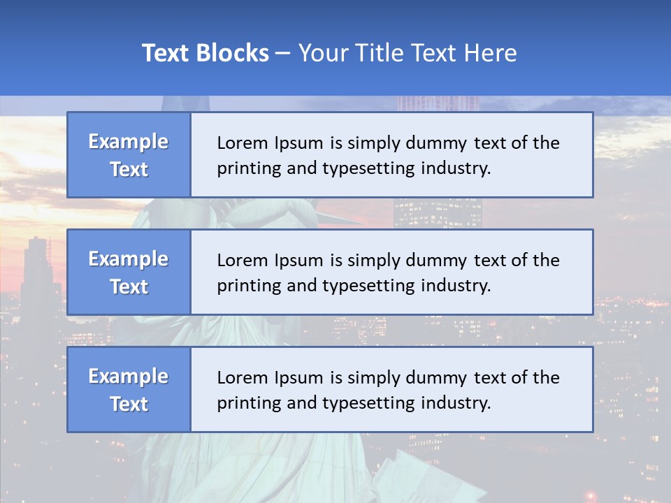 Immigration Skyscraper Empire PowerPoint Template