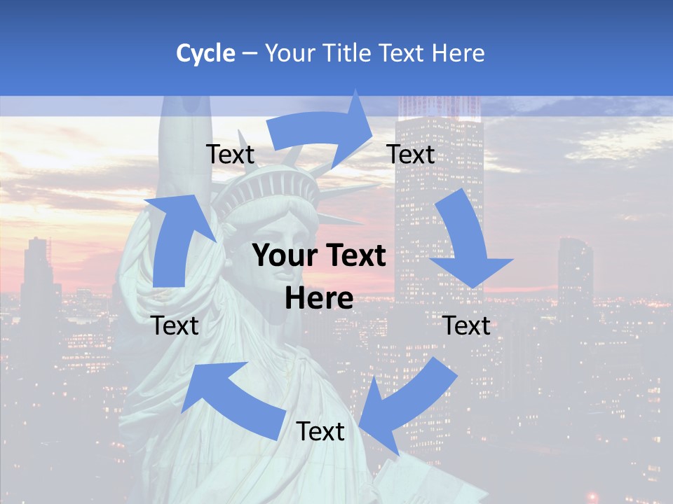 Immigration Skyscraper Empire PowerPoint Template