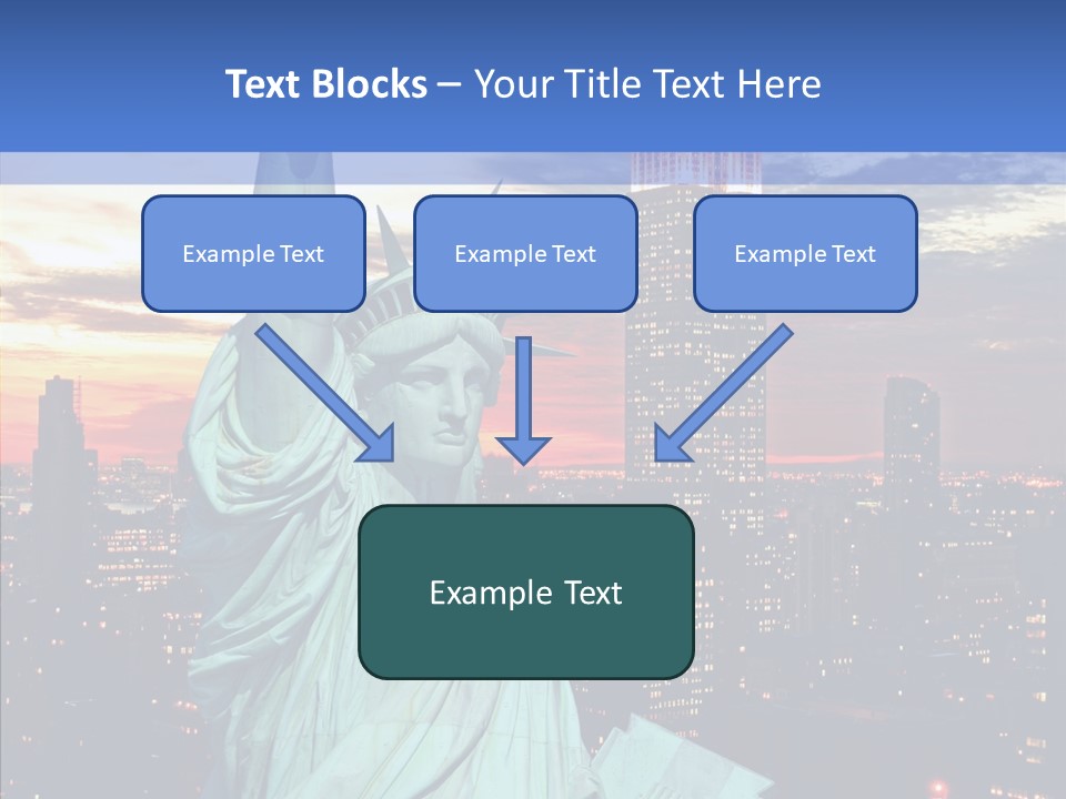 Immigration Skyscraper Empire PowerPoint Template