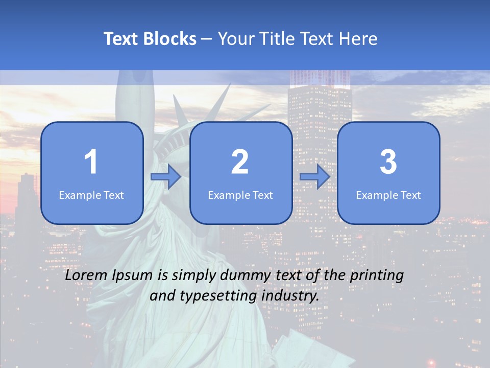 Immigration Skyscraper Empire PowerPoint Template