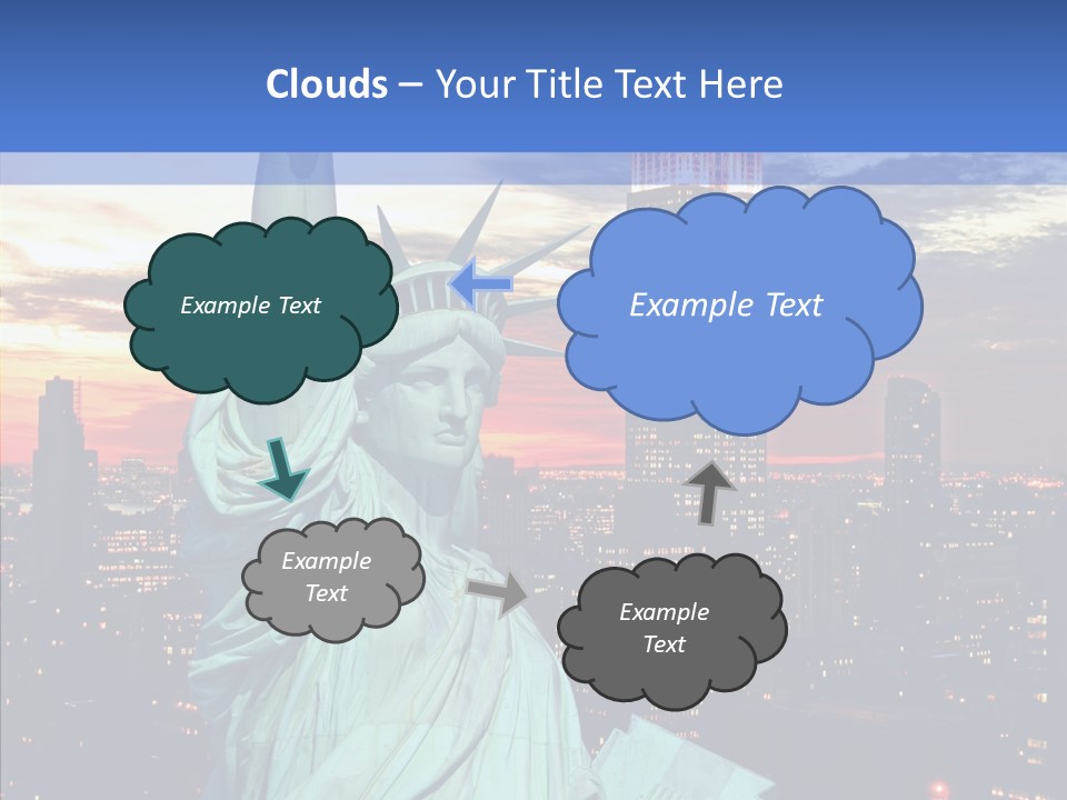 Immigration Skyscraper Empire PowerPoint Template