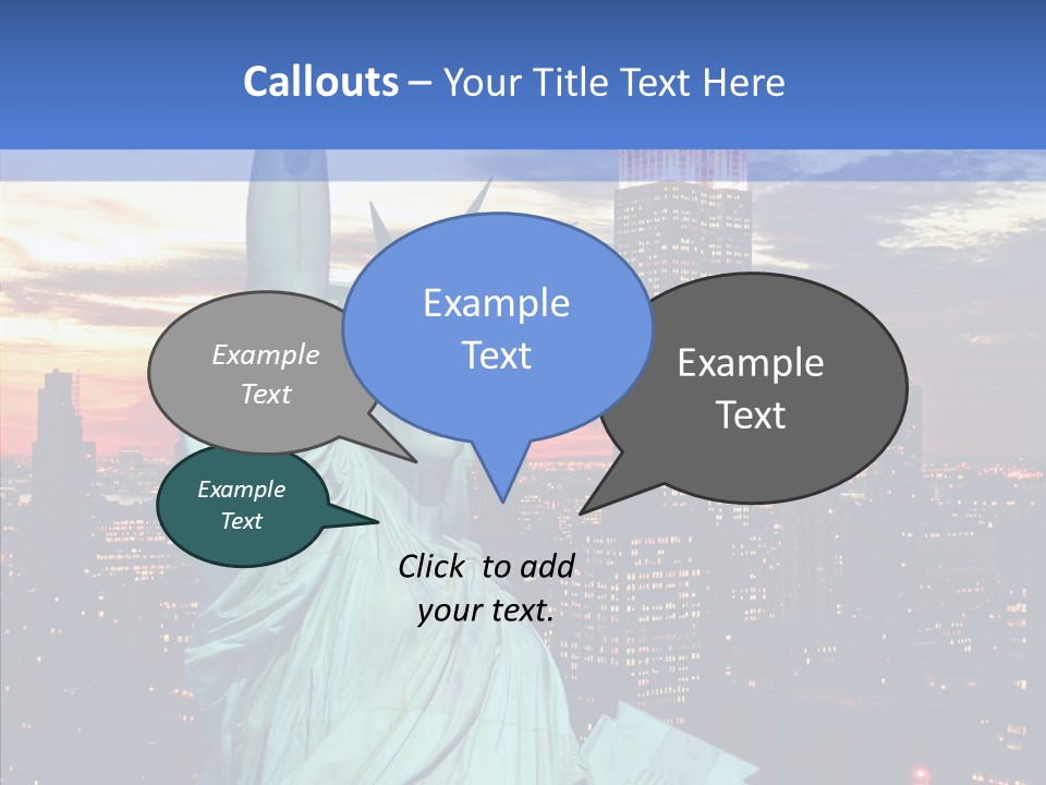 Immigration Skyscraper Empire PowerPoint Template
