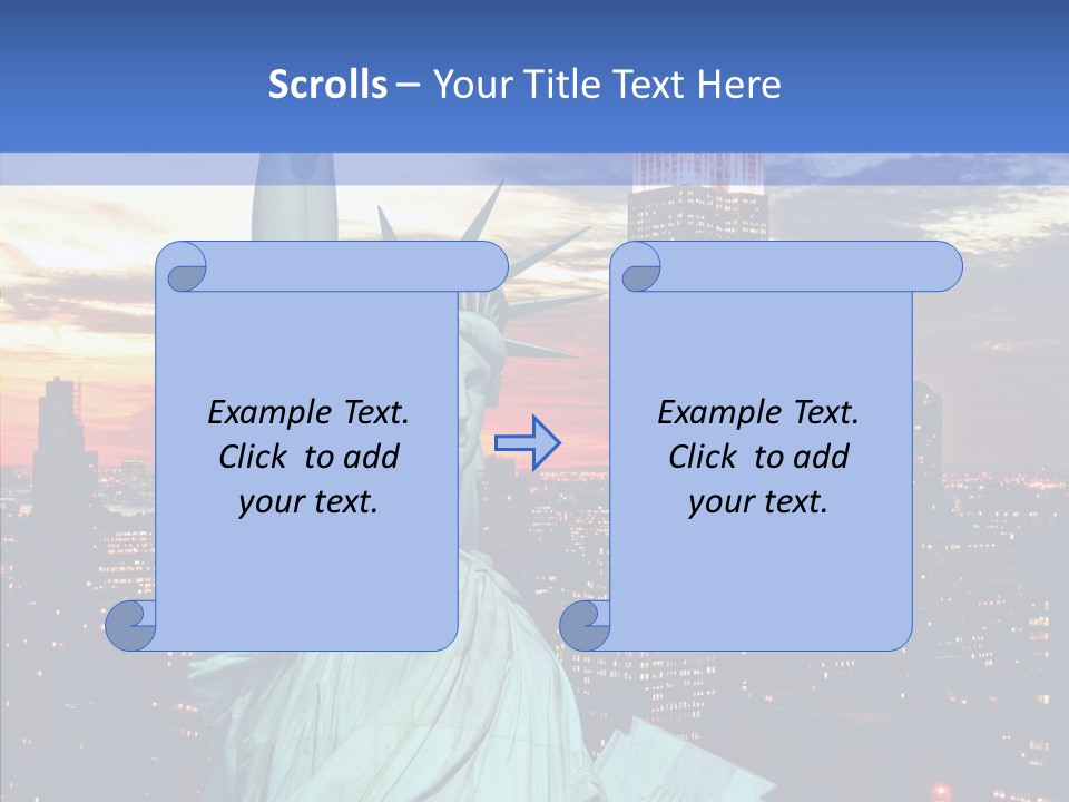 Immigration Skyscraper Empire PowerPoint Template