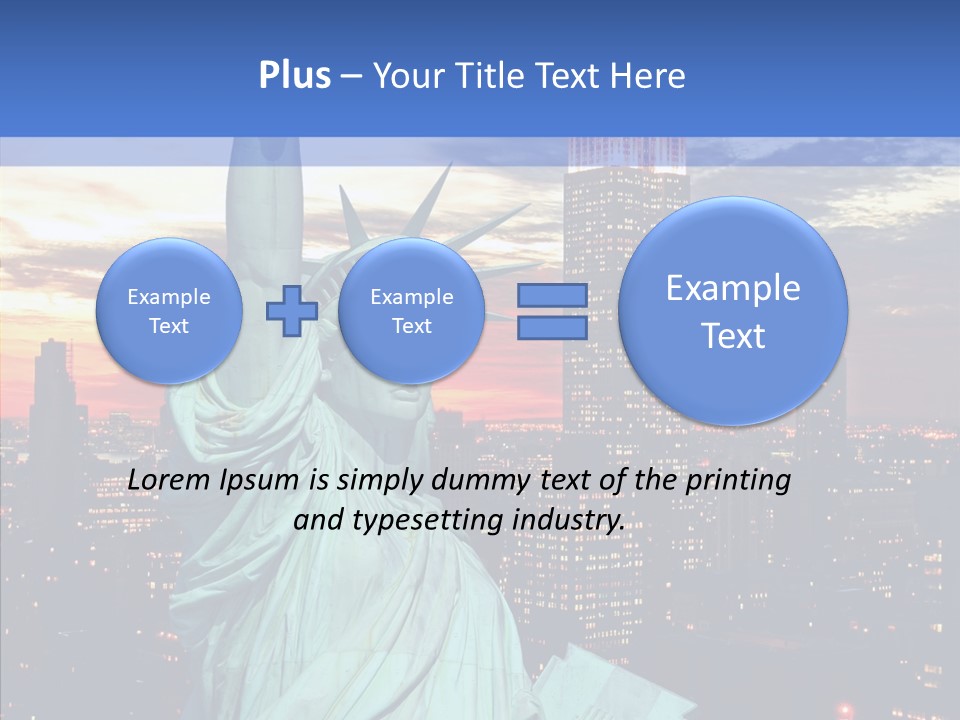 Immigration Skyscraper Empire PowerPoint Template